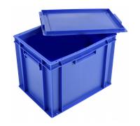 Bac plein 400 x 300 27 L + couvercle - bleu