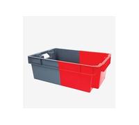 Bac Plein Empilable Bicolore - Gris / Rouge Gilac 1
