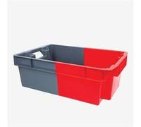 Bac Plein Empilable Bicolore - Gris / Rouge Gilac 1