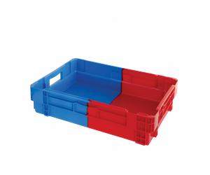 Bac plein empilable emboîtable 600x400 25 L bleu rouge