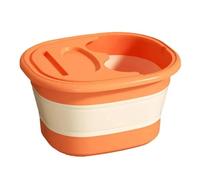 Bac pliable pour bain de pieds, Bain de pieds pliable multicolore(Orange)