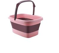 Bac pliable pour bain de pieds, Seau à Pied Pliant Multicolore(Pink)