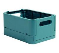Exacompta Boîte de rangement SMARTCASE pliable livrée à plat 18,8×13,8×9,5 cm Bleu pacifique