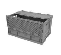 Bac pliant industriel avec couvercle crocodile - 60 L