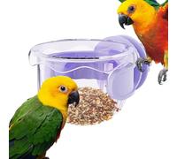 Bac pour cage à oiseaux - Anti-crise d'achat - Récipient pour Parrocchetti - Canaris inséparables - Accessoires d'alimentation pour pavés - Voyage de jardin