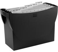Bac Pour Dossiers Suspendus Swing - Bac Pratique Pour Dossiers Et Classeurs, Avec Organiseur Pour Stylos Et Marqueurs, Noir