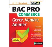 Bac pro commerce - Gérer Vendre animer - Guide Reflexe - 2de/1re/Tle