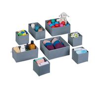 Bac rangement organiseur de tiroir 3 tailles pliable bac de rangement empilable