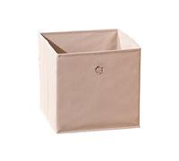 Bac rangement pliable beige, 31,5 x 31,5 x 31 cm --