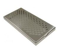 Bac récepteur en inox professionnel 305 x 152 mm - Beaumont - Inox NC G