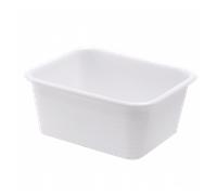 Bac rectangulaire renforcé emboîtable 10 L - blanc