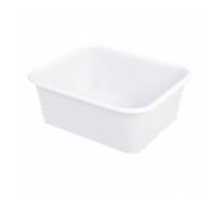 Bac rectangulaire renforcé emboîtable 19 L - blanc