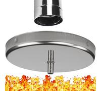 Bac Recuperation pour Cheminée en Acier Inoxydable - Collecteur de Condensats Rond - Bac de Vidange Récupérateur d’Eau - Bac de Récupération de Drainage de Conditionnement - Diamètre 100 mm - Ø 100 mm