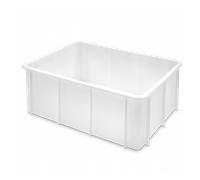 Bac renforcé grand volume empilable 120 L - blanc