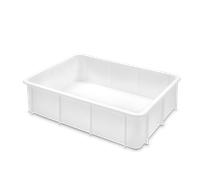 Bac renforcé grand volume empilable 80 L - blanc