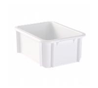 Bac renforcé rectangulaire 400x300x165 12 L blanc