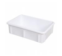 Bac renforcé rectangulaire 600x400x165 25 L blanc