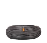 Bac Rib En Fibres De Verre Int. Bol Rond Bas 35x10 Cm Noir