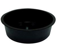 Bac Rond Mélaminé Couleur Noire Contenance 4.5L Ø307XH 90 H mm