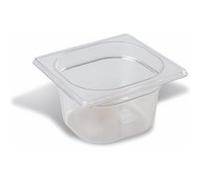 Bac sans Bisphénol-A GN 1/6 - 3 Profondeurs - - Copolymère sans BPA65 mm95 cl