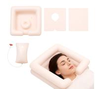 Bac Shampoing Pliable, Ensemble Cinq Bacs Mobiles avec Tuyau D'évacuation, PVC Bac Shampoing Portable pour Personnes Alitées, Outil Lavage des Cheveux pour Femmes Enceintes, Salons Coiffure