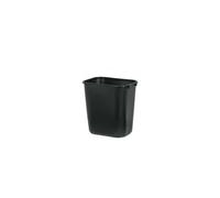 rubbermaid rubbermaid corbeille à papier, 26,6 litres, pe, noir noir Noir