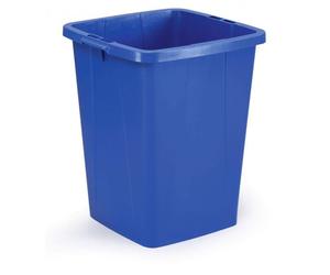Bac solide pour tri des déchets 90 litres Durabin - Bleu