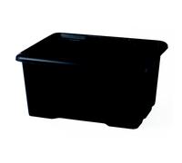 Sundis Bac de rangement empilable et superposable 4005003 45 L Noir 100% matière recyclée