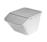 smartstore Bac de rangement/tri 37 litres – Empilable, couvercle incliné, plastique recyclé