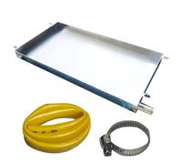 Bac Vidange Bac Condensat Clim en Acier Inoxydable Bac Condensat Pompe a Chaleur de Vidange Personnalisable(120x45x4/47x17x1.5in)