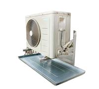 Bac vidange pour climatiseur, bac d'égouttage sous l'évier, bac vidange pour unité externe climatiseur, avec tuyau d'eau, bac d'égouttement universel en acier inoxydable, bac vidange climatiseur