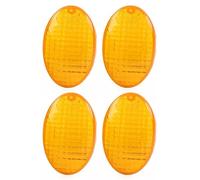 BACAR Capuchon de lentille de clignotant de moteur, capuchon de lentille de lampe de clignotant, pièce de couverture d'éclairage Pour KLX125/L 2013-2016, ambre, 4 pièces