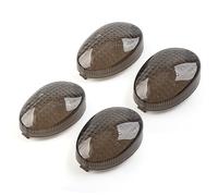 BACAR Capuchon de lentille de clignotant de moteur, capuchon de lentille de lampe de clignotant, pièce de couverture d'éclairage Pour KLX125/L 2013-2016, fumée, 4 pièces