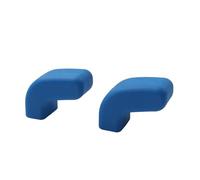 Bacar Lot de 2 Housses d'attelage de remorquage en TPU Bleu pour Pare-Chocs Avant pour Wrangler JK JL JT 2007-2023