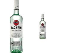Bacardi Carta Blanca, Rhum Blanc, 70cl, 37,5% & BACARDÍ Carta Blanca, Rhum Blanc, 35cl, 37,5%