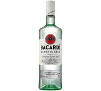 BACARDÍ Carta Blanca Superior White Rum, 37,5 % vol., 300 cl / 3 L, rhum emblématique des Caraïbes, idéal pour la réalisation de cocktails