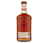 BACARDÍ Reserva 8 ans Premium Caribbean Rum, 40 % vol., 70 cl/700 ml, 8 ans de maturation en fûts de chêne sous le soleil des Caraïbes