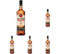 BACARDÍ Spiced, 35% ABV, 70 cl / 700 ml, Spiritueux d’Exception Élaboré avec du Rhum Vieilli en Fût, des Arômes Naturels et des Épices (Lot de 5)