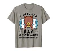Baccalauréat Félicitation BAC Ours Dormir T-Shirt