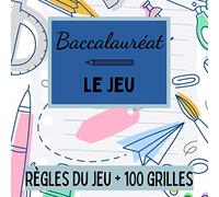 Baccalauréat LE JEU: Carnet de grilles avec Thèmes - 100 feuilles de score à remplir - Jeu de société - Le petit bac - Jeu du bac - Dès 5ans, en famille ou entre amis!