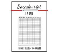 Baccalauréat Le Jeu: Carnet de grilles avec thèmes - 100 feuilles de score à remplir - Jeu de société - Le petit bac - Dès 5ans, en famille ou entre amis!