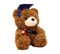 Baccalauréat - Ours D'obtention du diplôme Brun - Peluche En Peluche Avec Casquette Et Robe | Cadeau De Souvenir Pour La Classe 2025 | En Peluche Pour Le Jour Passé, La Maternelle, Le Li