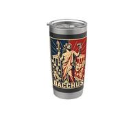 Bacchus Dionysos Fête du dieu du vin Bacchus Gobelet isotherme en acier inoxydable double paroi