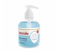 BACCIDE - Gel hydroalcoolique - Elimine 99,9% des virus et - 96,8% d'eau et d'ingrédients d'origine végétale - Fabriqué en France - 300ml