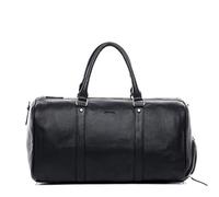 BACCINI Sac de Voyage avec Compartiment Chaussures Florian Cuir véritable | fourre-Tout Besace W nd 52 cm Grand Noir | Sac Sport Bagages Cabine à Main Fait à la Main