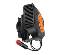 Baceyong 1 x chauffage de voiture 12 V 24 V 200 W, chauffage rapide, vent chaud et vent naturel, double interrupteur, dégivrage et désembuage, convient à la plupart des véhicules, SUV, RV,
