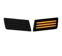 Baceyong 2Pcs LED Front Car Position latérale pour C-Hrysler 300 300C LX Modèles 2005-2010 remplacement, Trois rangées de LED Changliang - Lumière jaune - Coque transparente
