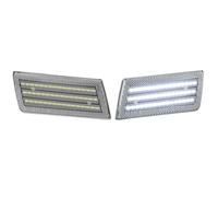 Baceyong 2Pcs LED Front Car Position latérale pour C-Hrysler 300 300C LX Modèles 2005-2010 remplacement, Trois rangées de LED Changliang - lumière blanche - Coque transparente