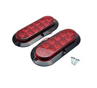 Baceyong 2X 10LED Feu Arrière Remorque Van Caravane Camion Côté Marqueur Voyant - rouge