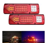 Baceyong 2X Feu arrière LED, 19 LED, 12 V, pour camions, caravanes, fourgons, remorques de bateaux